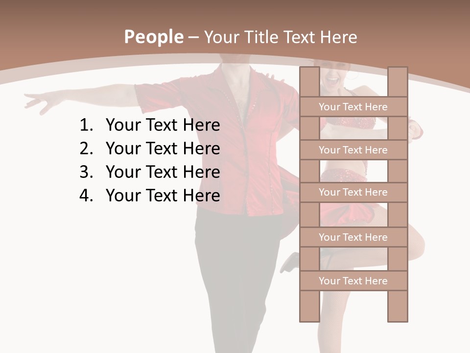 A Man And A Woman Dancing In A Dance Pose PowerPoint Template