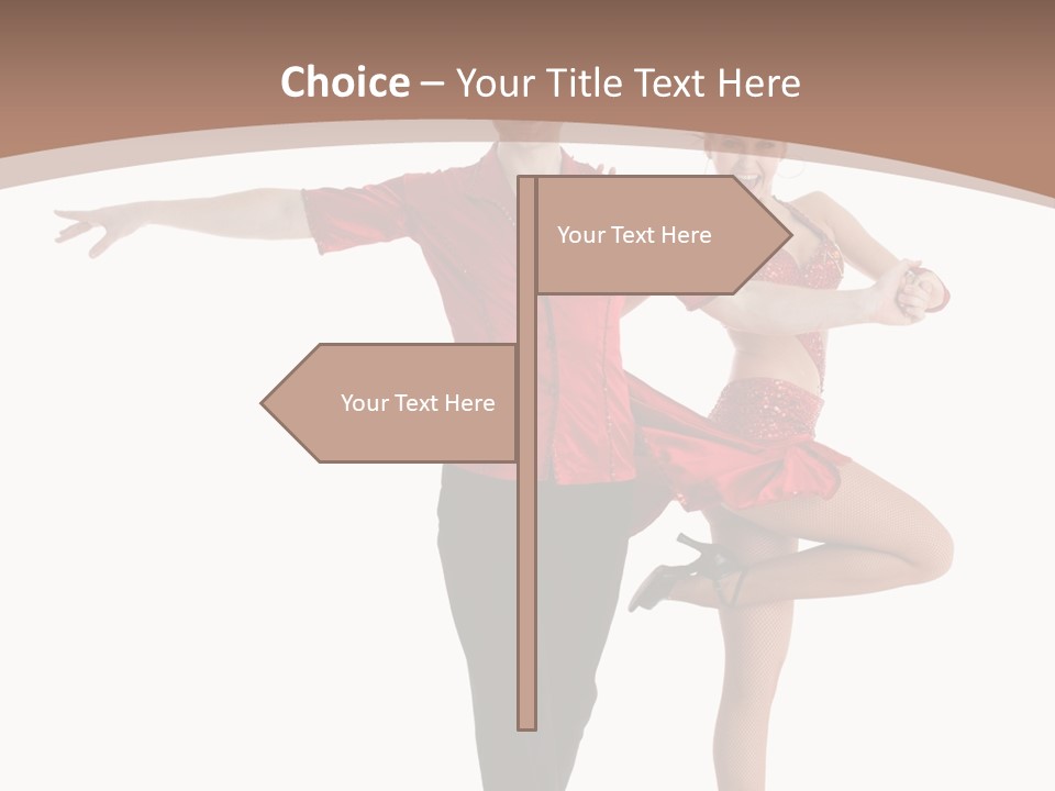 A Man And A Woman Dancing In A Dance Pose PowerPoint Template