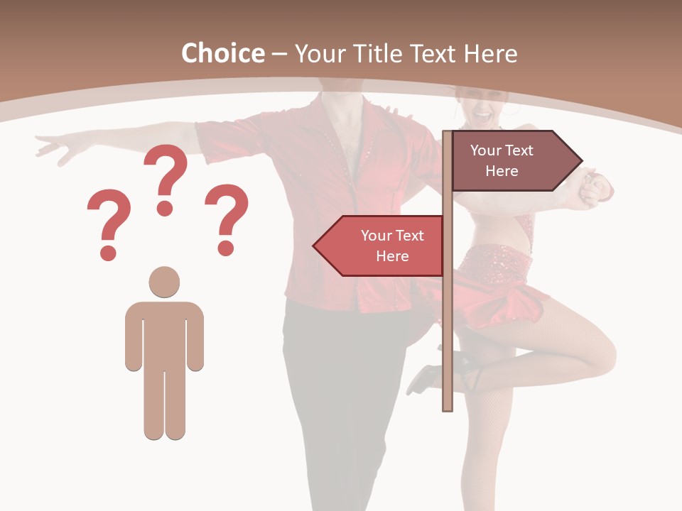 A Man And A Woman Dancing In A Dance Pose PowerPoint Template