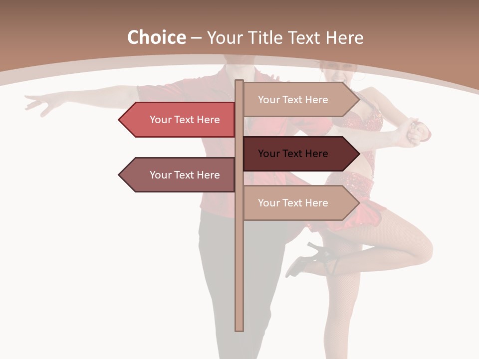 A Man And A Woman Dancing In A Dance Pose PowerPoint Template