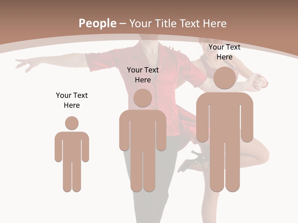 A Man And A Woman Dancing In A Dance Pose PowerPoint Template