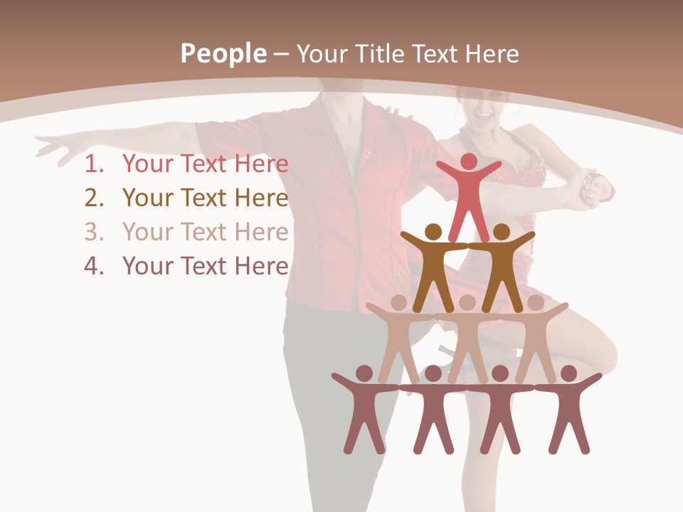 A Man And A Woman Dancing In A Dance Pose PowerPoint Template