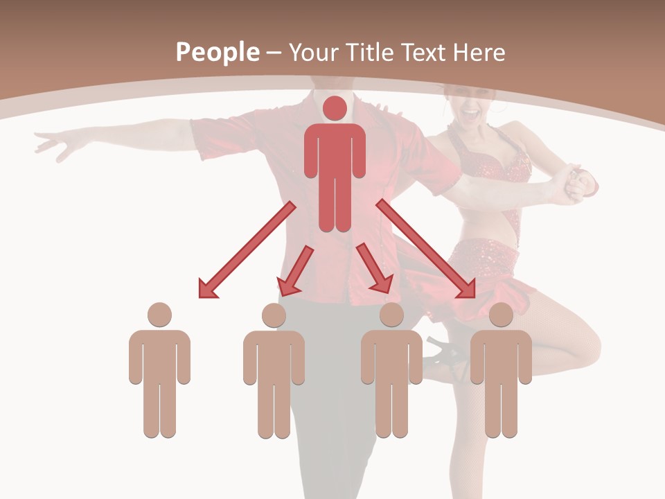 A Man And A Woman Dancing In A Dance Pose PowerPoint Template