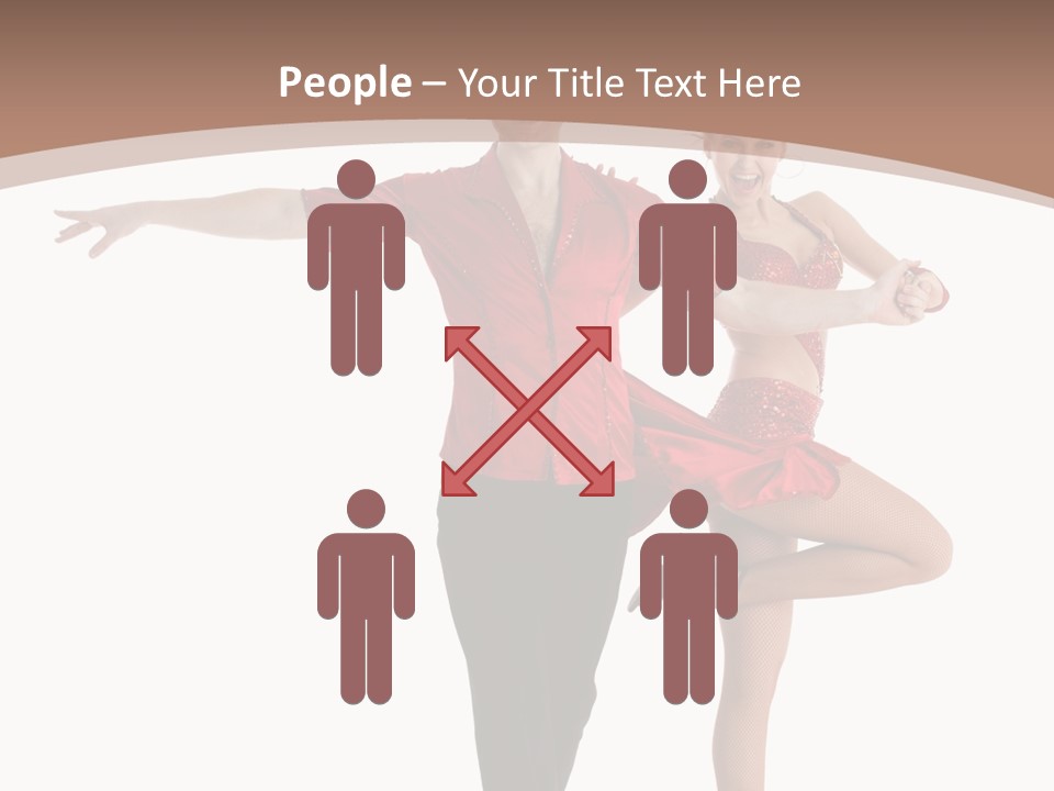A Man And A Woman Dancing In A Dance Pose PowerPoint Template