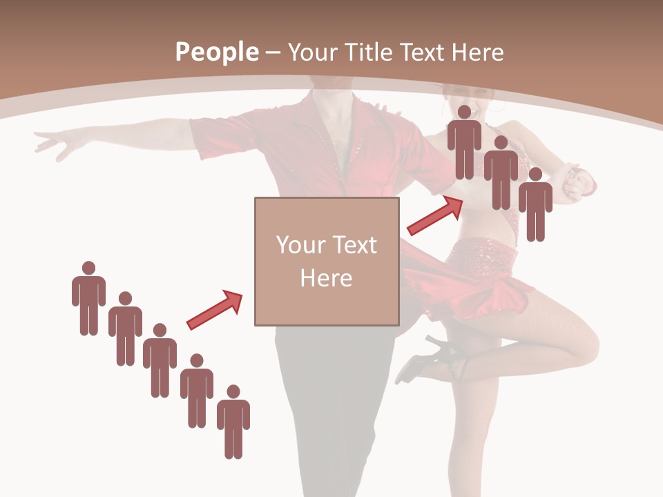 A Man And A Woman Dancing In A Dance Pose PowerPoint Template