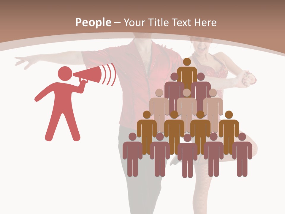 A Man And A Woman Dancing In A Dance Pose PowerPoint Template