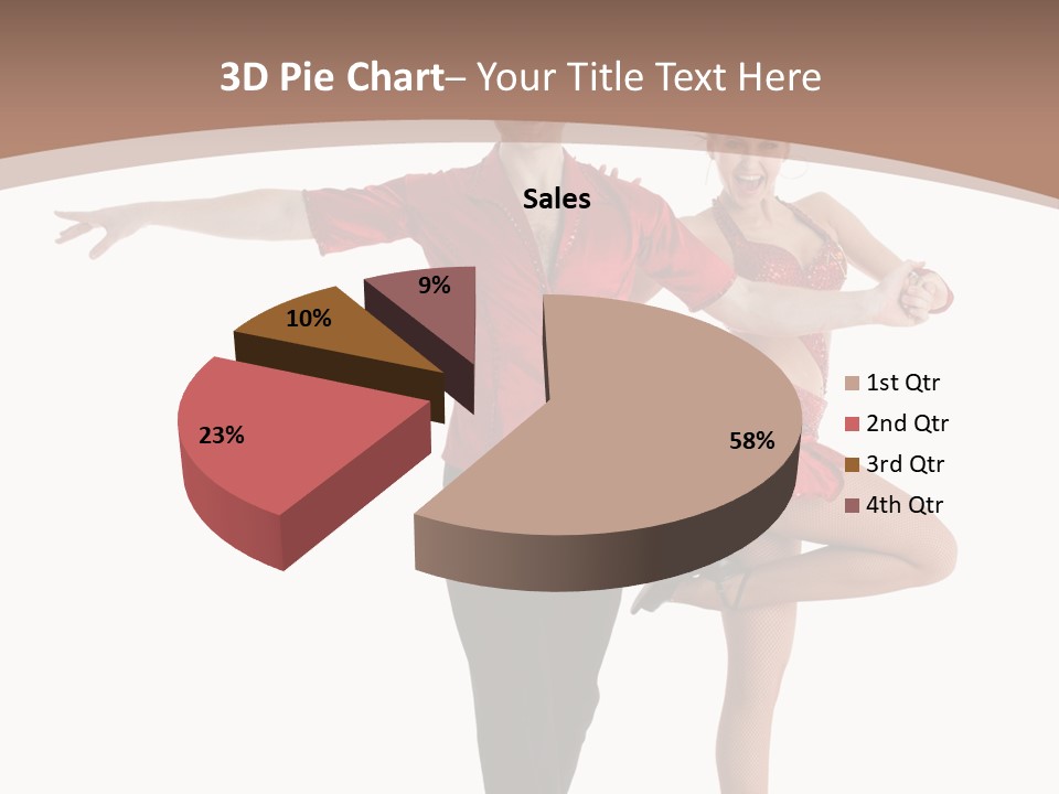 A Man And A Woman Dancing In A Dance Pose PowerPoint Template