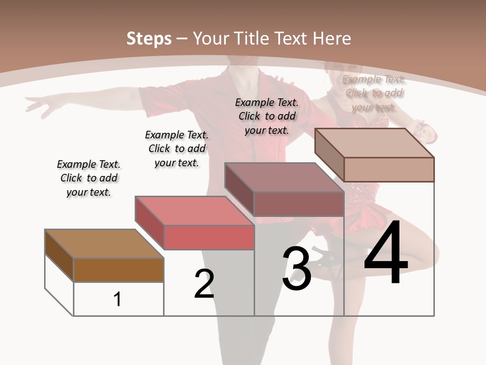 A Man And A Woman Dancing In A Dance Pose PowerPoint Template