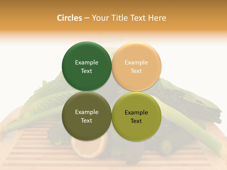 A Wooden Cutting Board Topped With Lots Of Green Vegetables PowerPoint Template