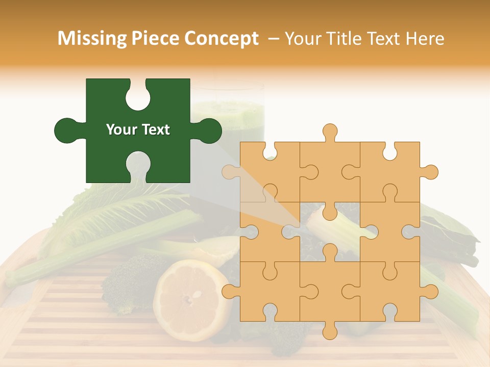 A Wooden Cutting Board Topped With Lots Of Green Vegetables PowerPoint Template