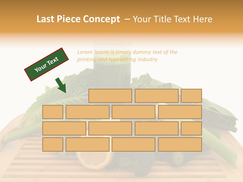 A Wooden Cutting Board Topped With Lots Of Green Vegetables PowerPoint Template