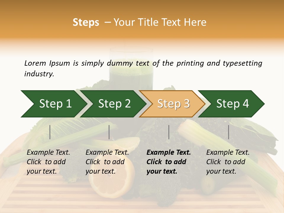 A Wooden Cutting Board Topped With Lots Of Green Vegetables PowerPoint Template