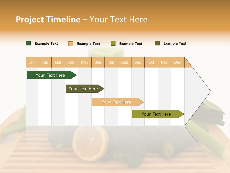 A Wooden Cutting Board Topped With Lots Of Green Vegetables PowerPoint Template