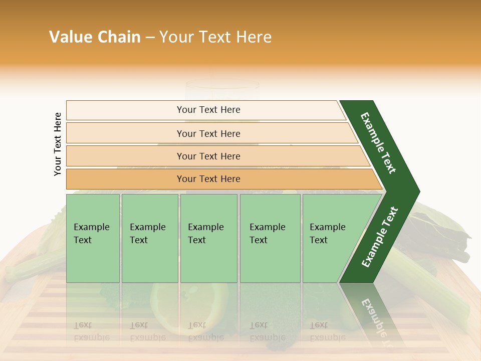 A Wooden Cutting Board Topped With Lots Of Green Vegetables PowerPoint Template