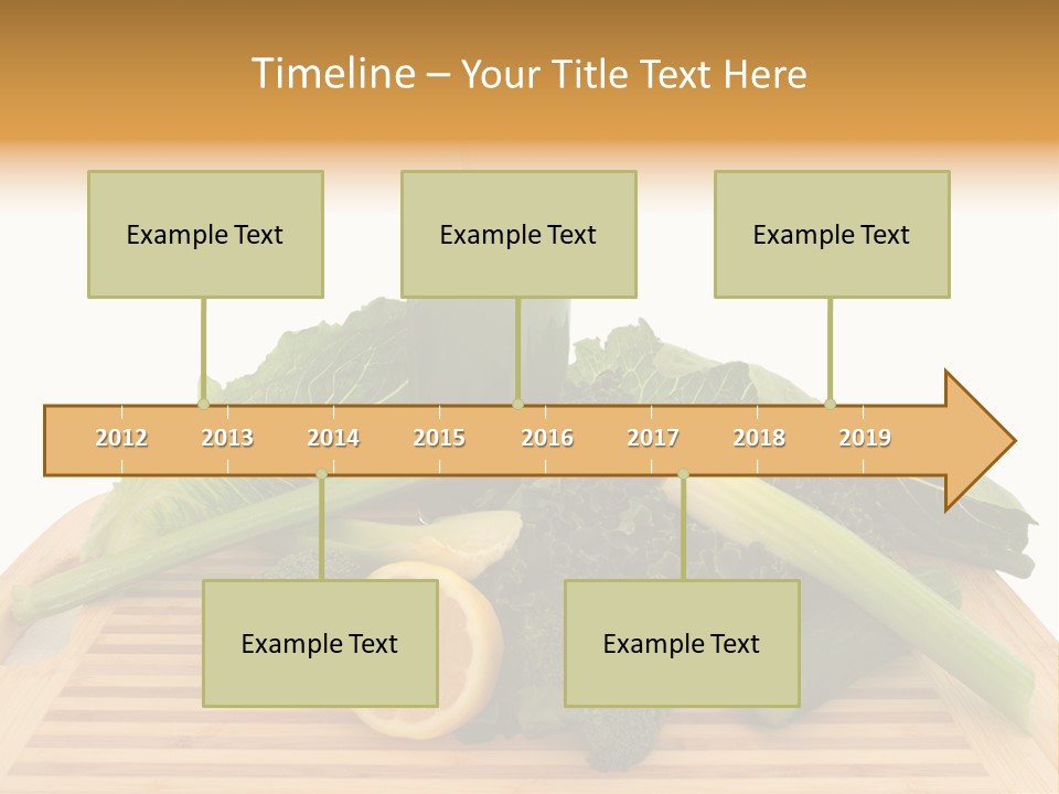 A Wooden Cutting Board Topped With Lots Of Green Vegetables PowerPoint Template