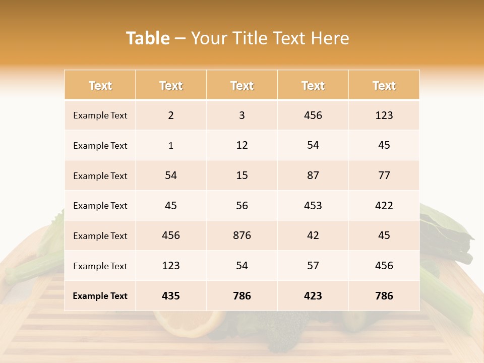 A Wooden Cutting Board Topped With Lots Of Green Vegetables PowerPoint Template