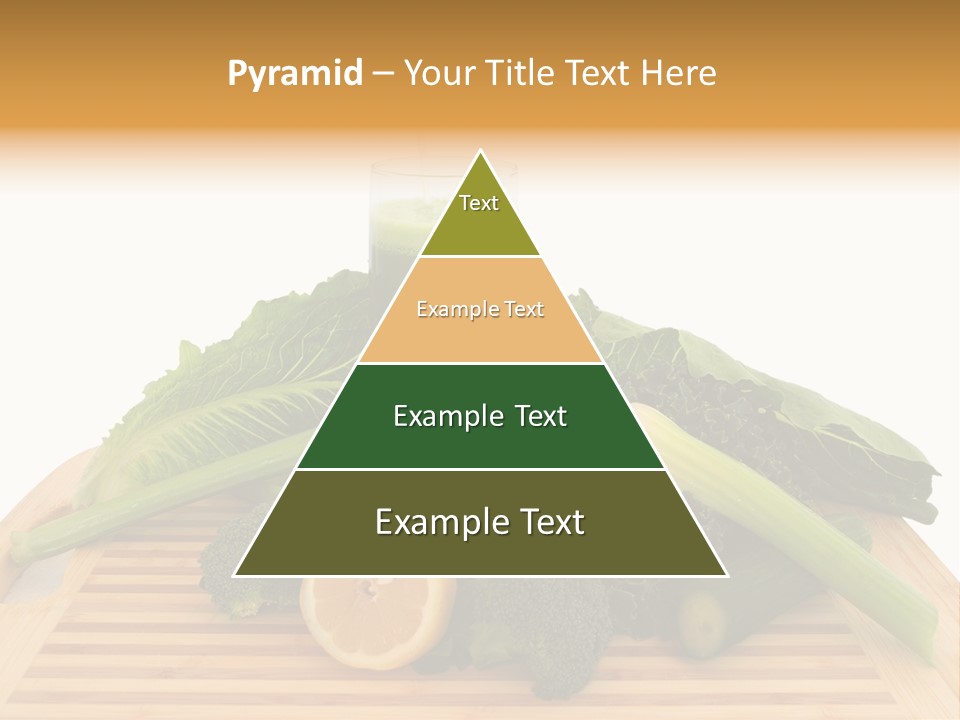 A Wooden Cutting Board Topped With Lots Of Green Vegetables PowerPoint Template