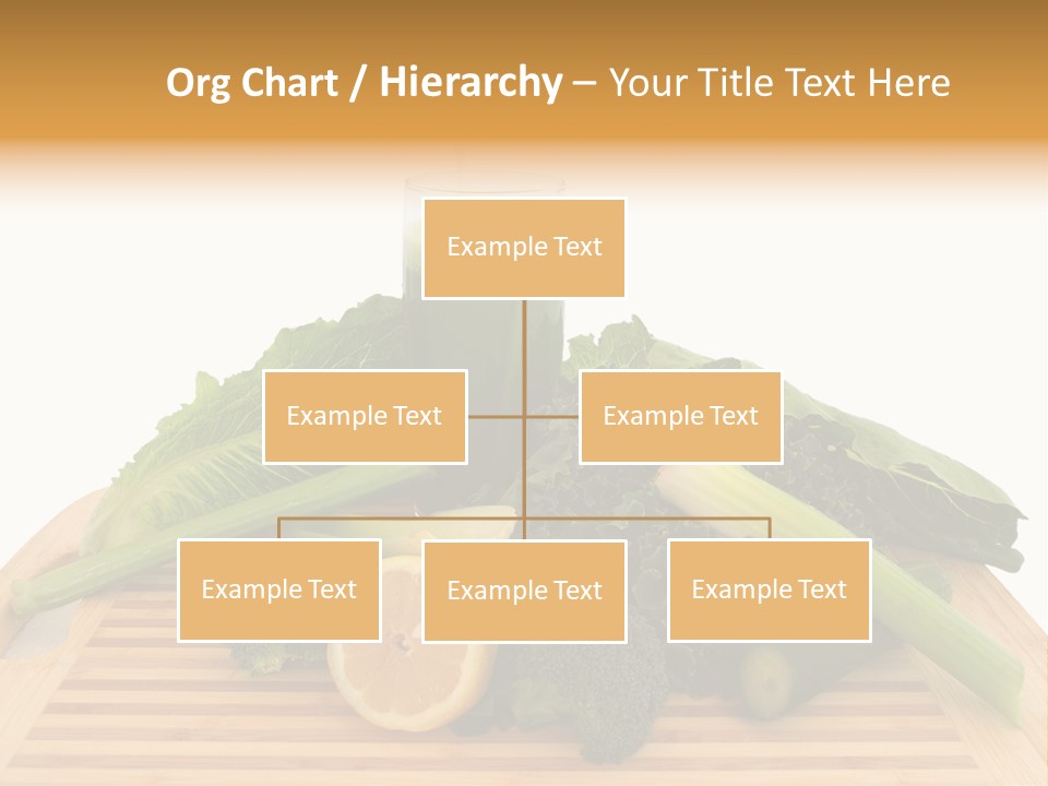 A Wooden Cutting Board Topped With Lots Of Green Vegetables PowerPoint Template