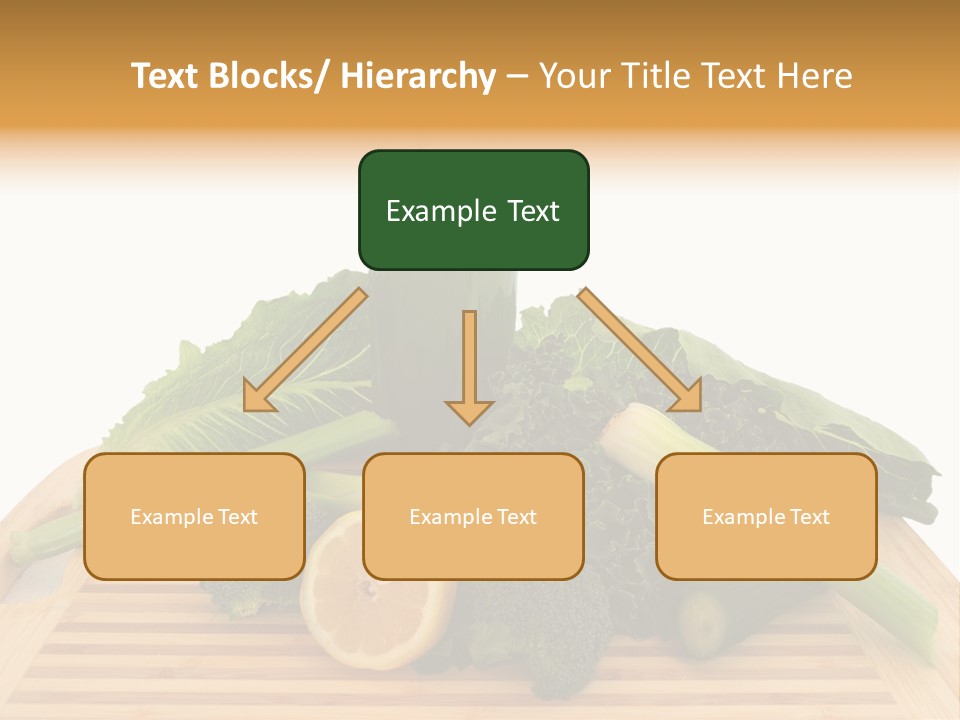 A Wooden Cutting Board Topped With Lots Of Green Vegetables PowerPoint Template