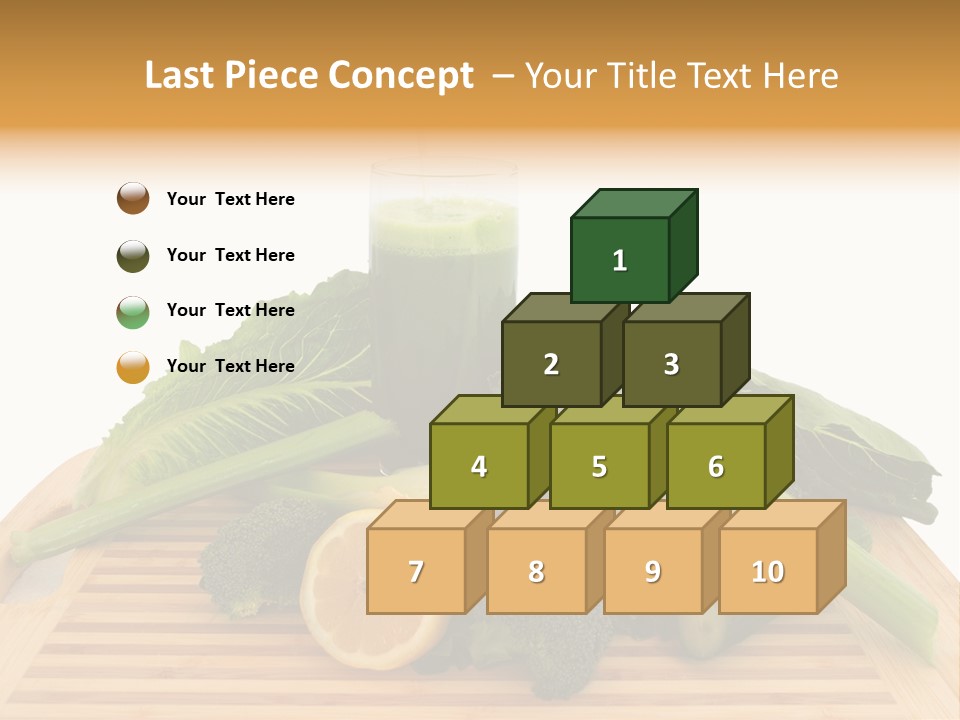 A Wooden Cutting Board Topped With Lots Of Green Vegetables PowerPoint Template