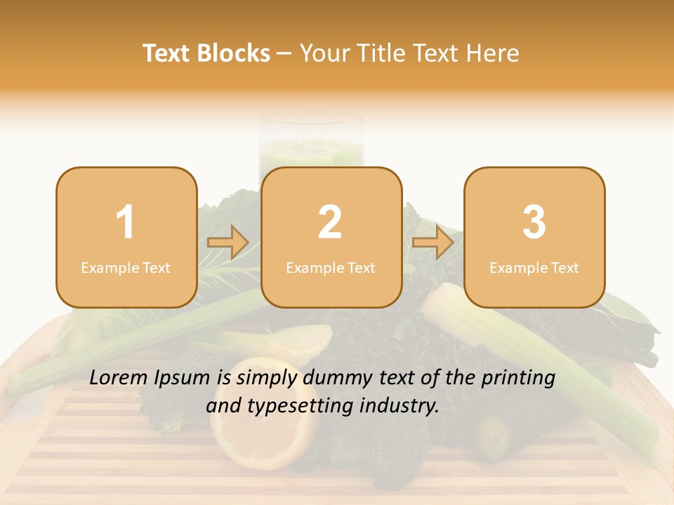 A Wooden Cutting Board Topped With Lots Of Green Vegetables PowerPoint Template