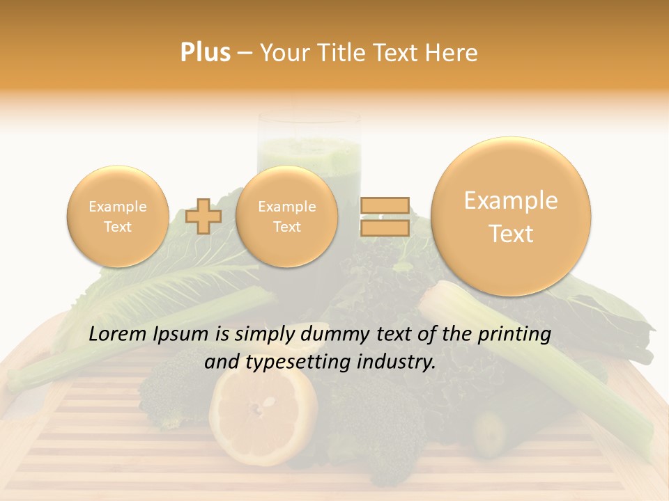 A Wooden Cutting Board Topped With Lots Of Green Vegetables PowerPoint Template