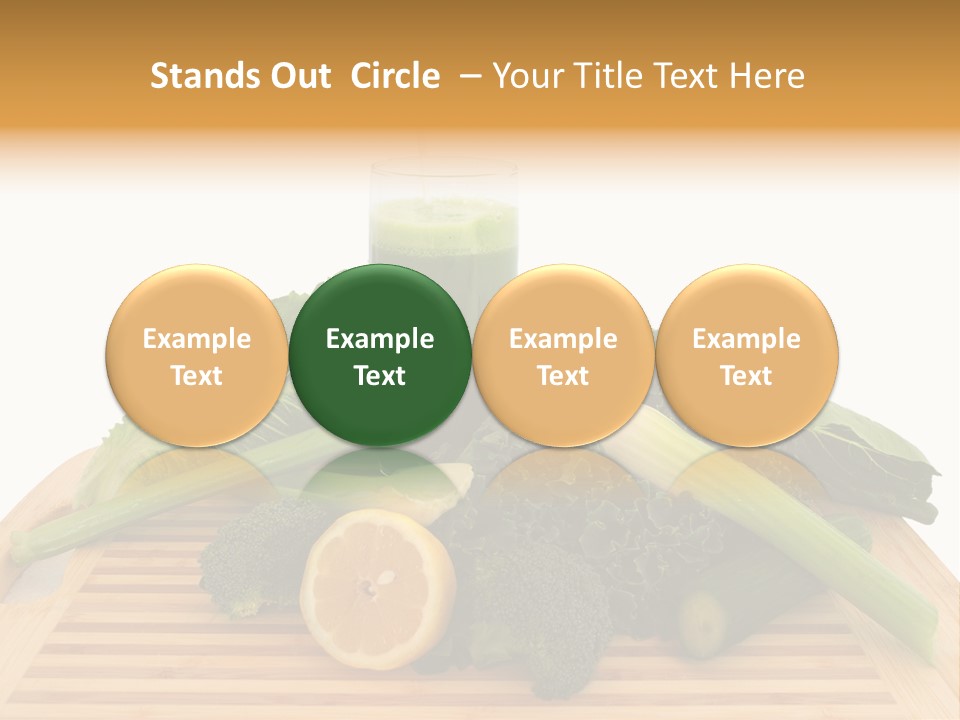 A Wooden Cutting Board Topped With Lots Of Green Vegetables PowerPoint Template