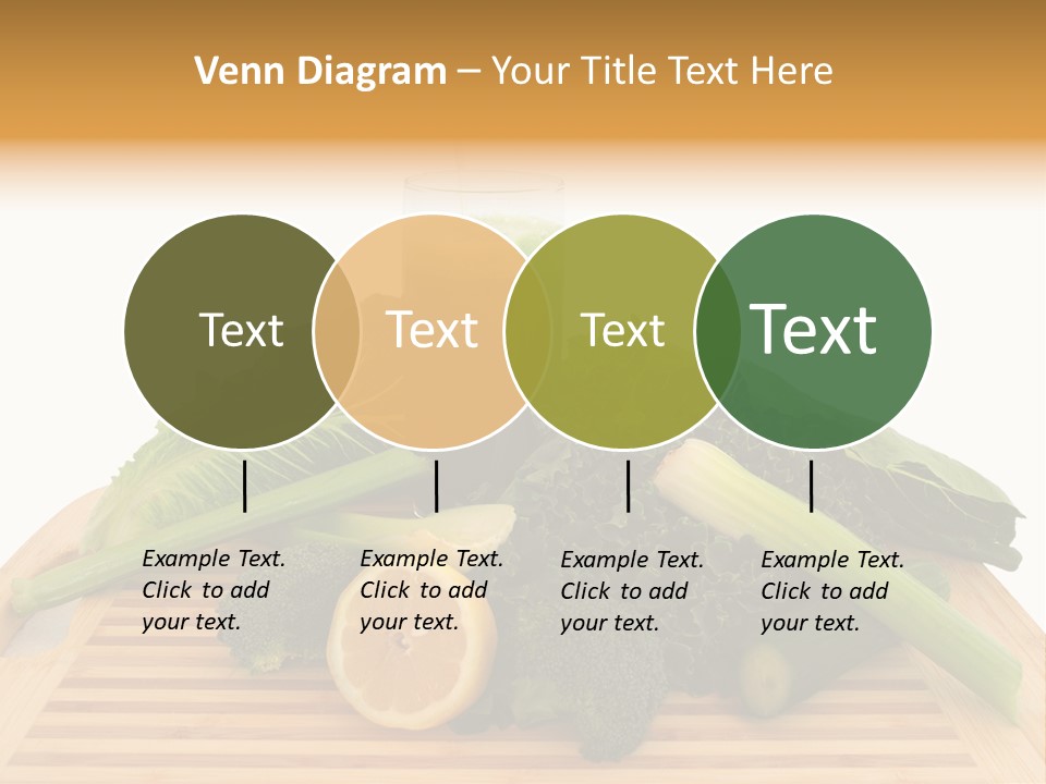 A Wooden Cutting Board Topped With Lots Of Green Vegetables PowerPoint Template