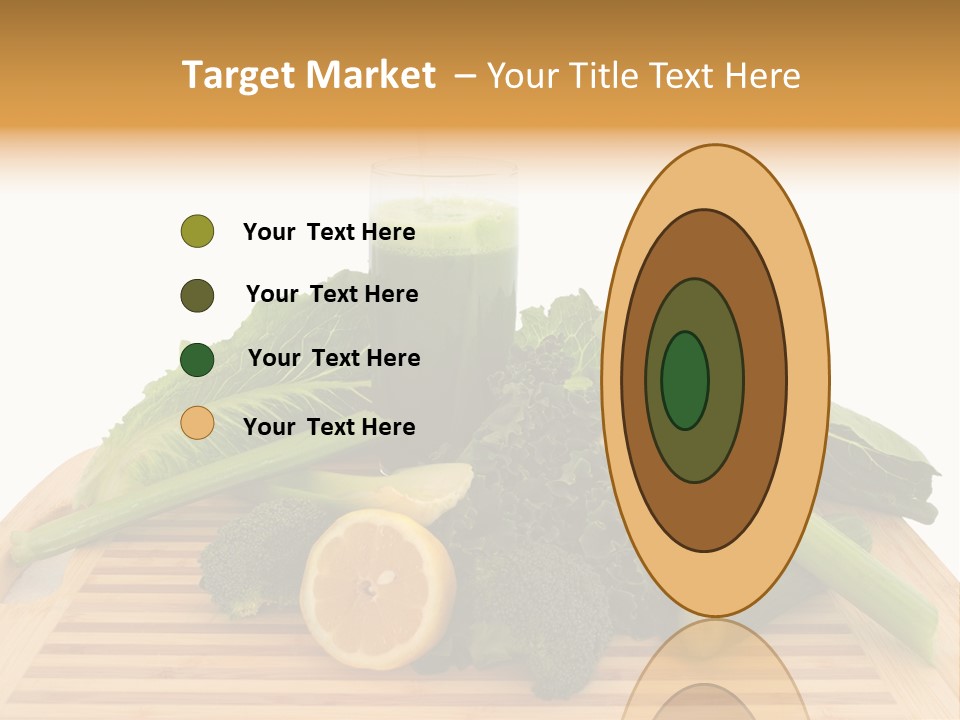A Wooden Cutting Board Topped With Lots Of Green Vegetables PowerPoint Template