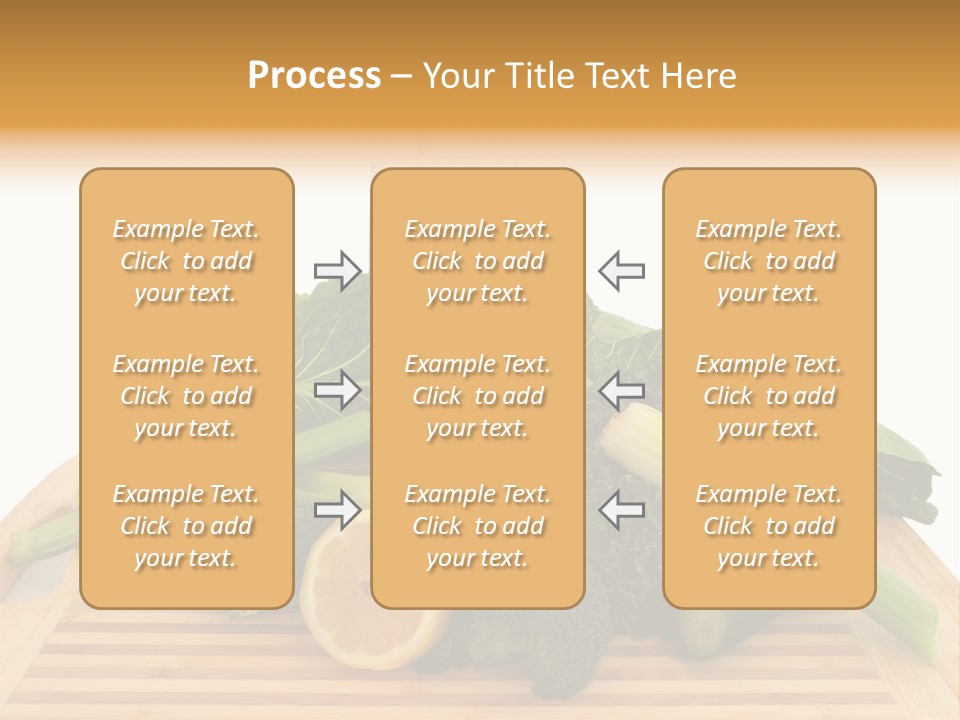 A Wooden Cutting Board Topped With Lots Of Green Vegetables PowerPoint Template