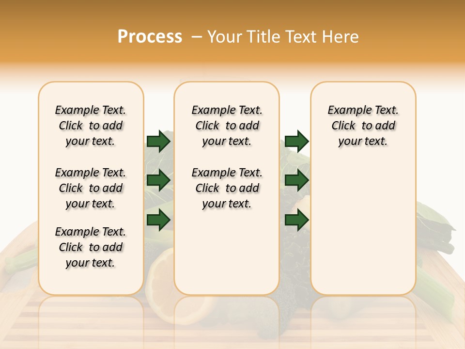 A Wooden Cutting Board Topped With Lots Of Green Vegetables PowerPoint Template