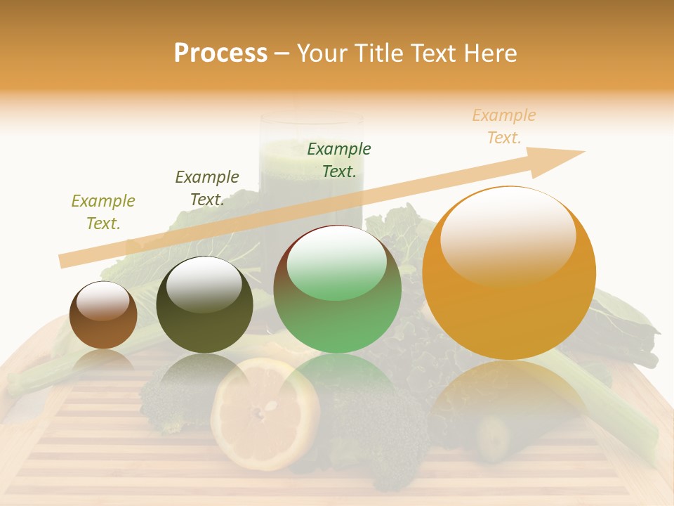 A Wooden Cutting Board Topped With Lots Of Green Vegetables PowerPoint Template