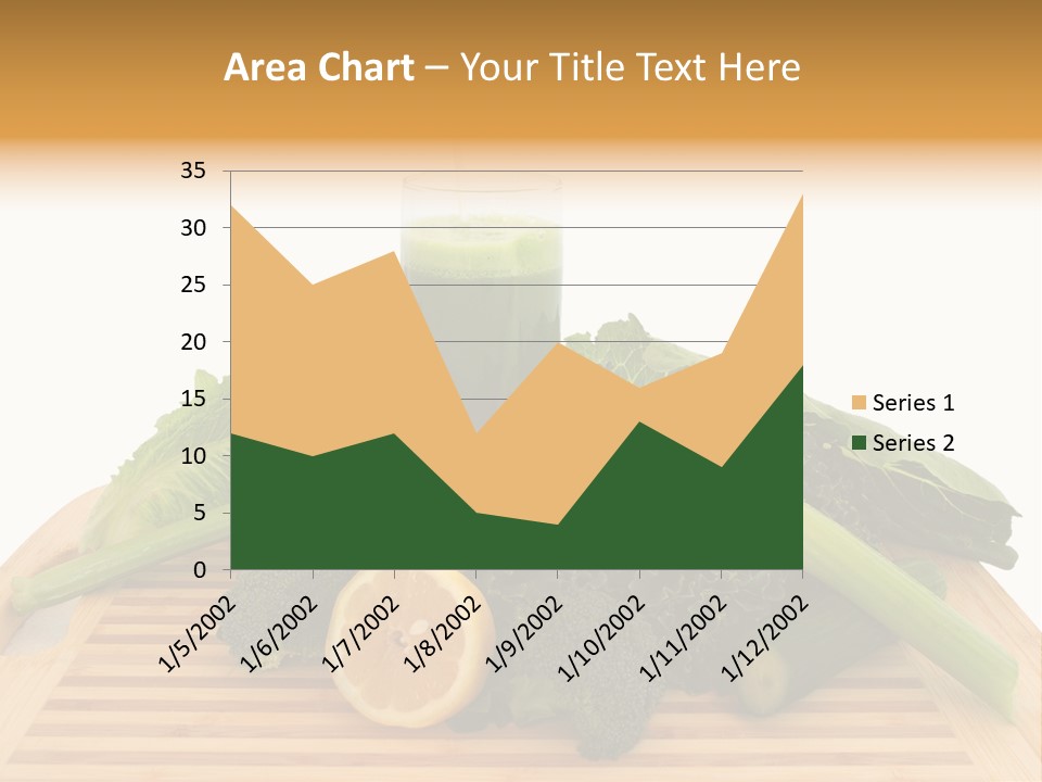 A Wooden Cutting Board Topped With Lots Of Green Vegetables PowerPoint Template