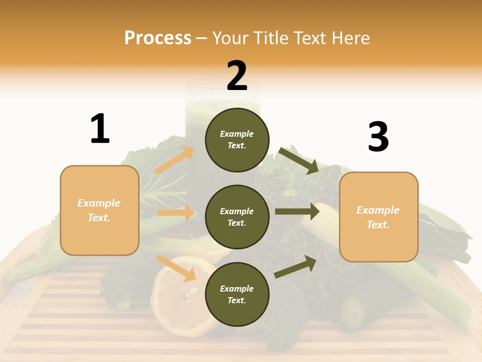 A Wooden Cutting Board Topped With Lots Of Green Vegetables PowerPoint Template