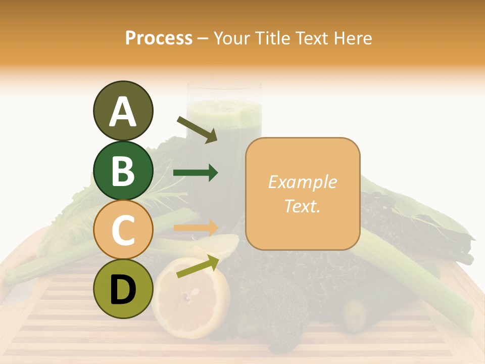 A Wooden Cutting Board Topped With Lots Of Green Vegetables PowerPoint Template