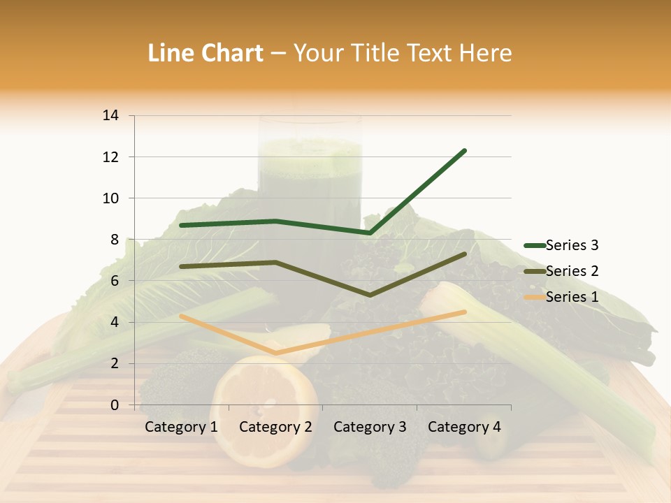 A Wooden Cutting Board Topped With Lots Of Green Vegetables PowerPoint Template