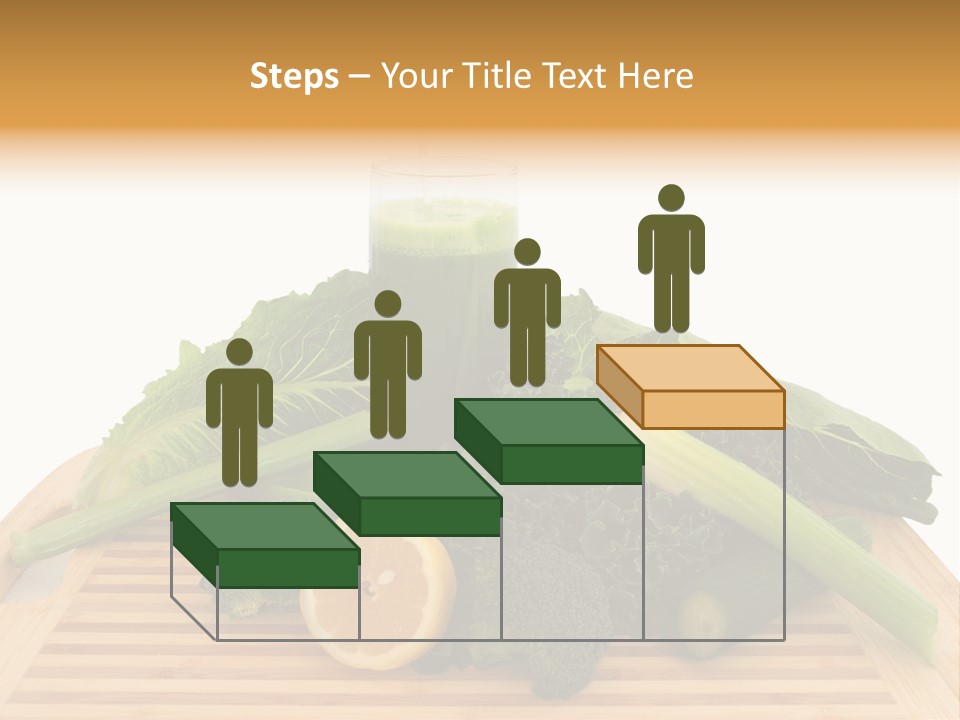 A Wooden Cutting Board Topped With Lots Of Green Vegetables PowerPoint Template