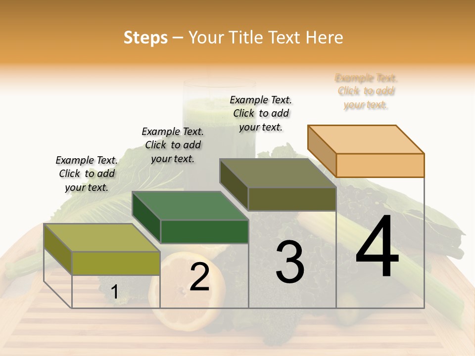 A Wooden Cutting Board Topped With Lots Of Green Vegetables PowerPoint Template