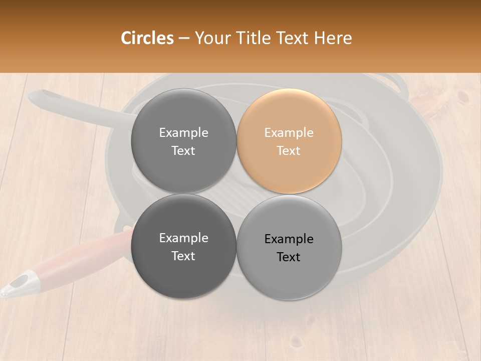 A Frying Pan With A Spatula On Top Of It PowerPoint Template