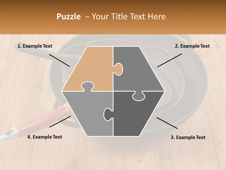 A Frying Pan With A Spatula On Top Of It PowerPoint Template