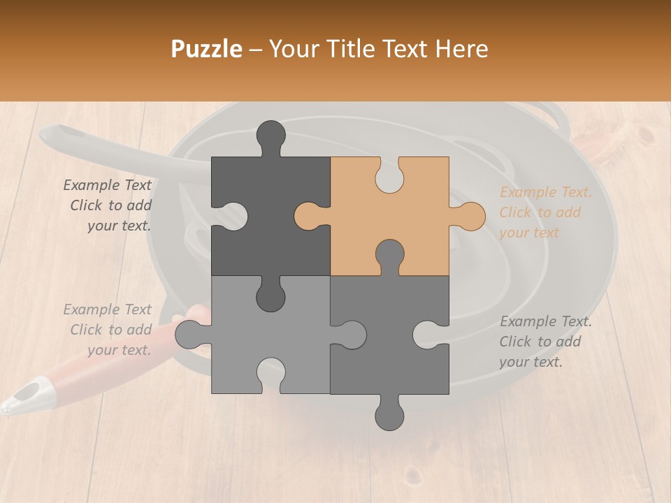A Frying Pan With A Spatula On Top Of It PowerPoint Template