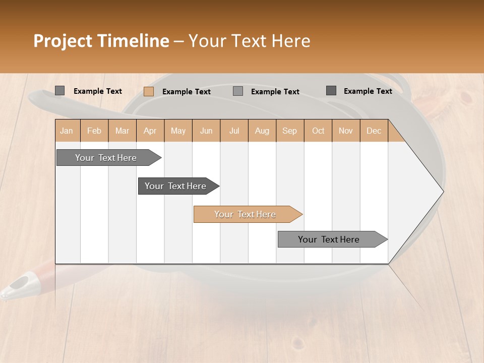 A Frying Pan With A Spatula On Top Of It PowerPoint Template