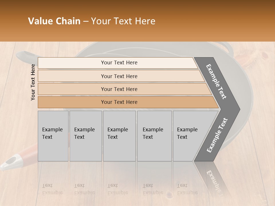 A Frying Pan With A Spatula On Top Of It PowerPoint Template