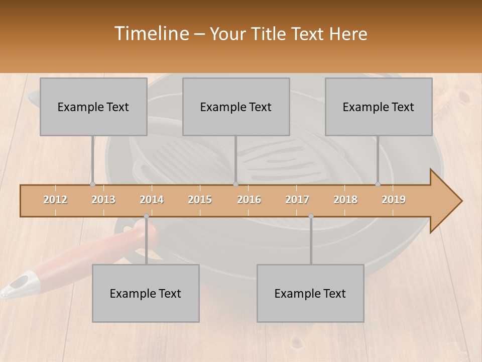 A Frying Pan With A Spatula On Top Of It PowerPoint Template