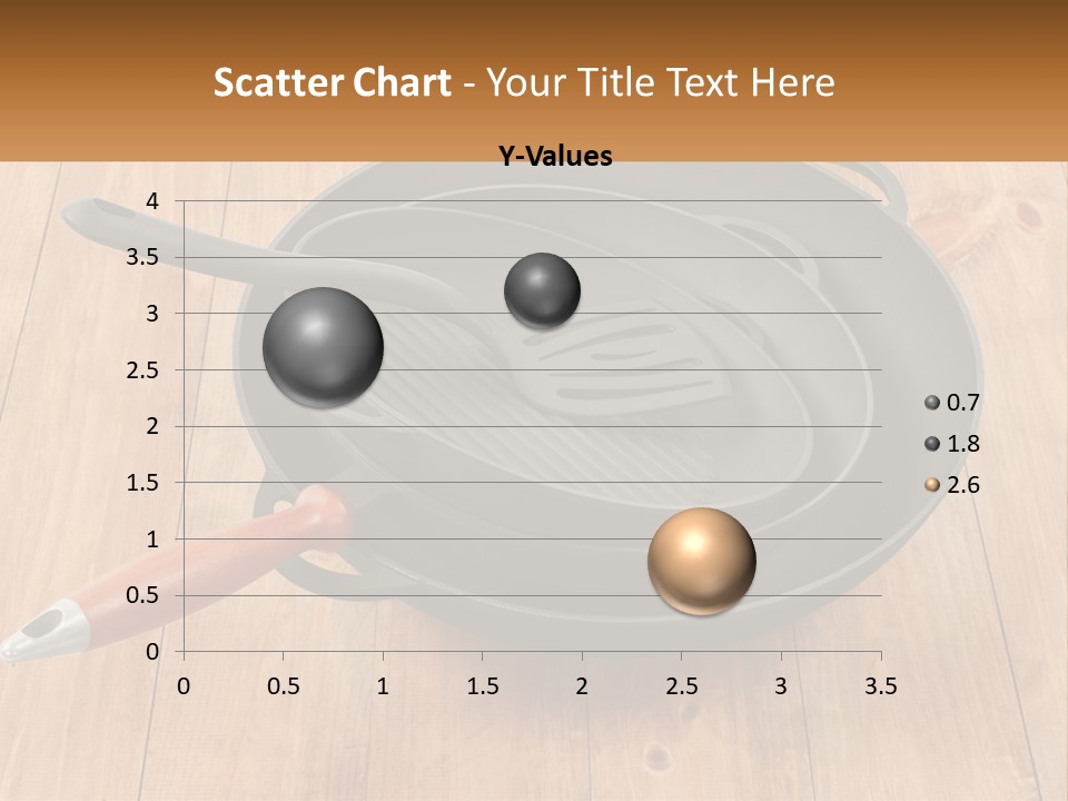 A Frying Pan With A Spatula On Top Of It PowerPoint Template