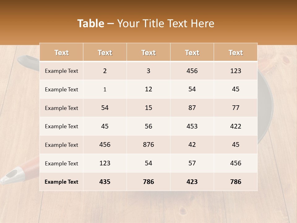 A Frying Pan With A Spatula On Top Of It PowerPoint Template
