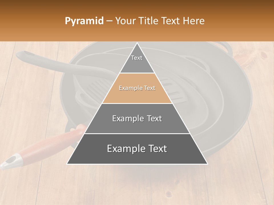 A Frying Pan With A Spatula On Top Of It PowerPoint Template