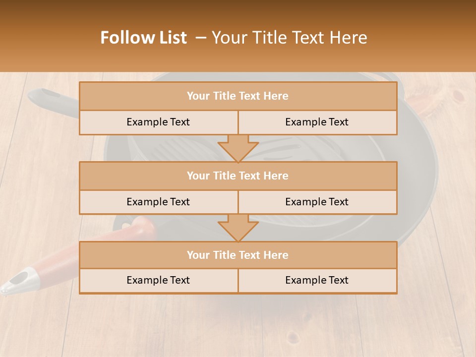 A Frying Pan With A Spatula On Top Of It PowerPoint Template