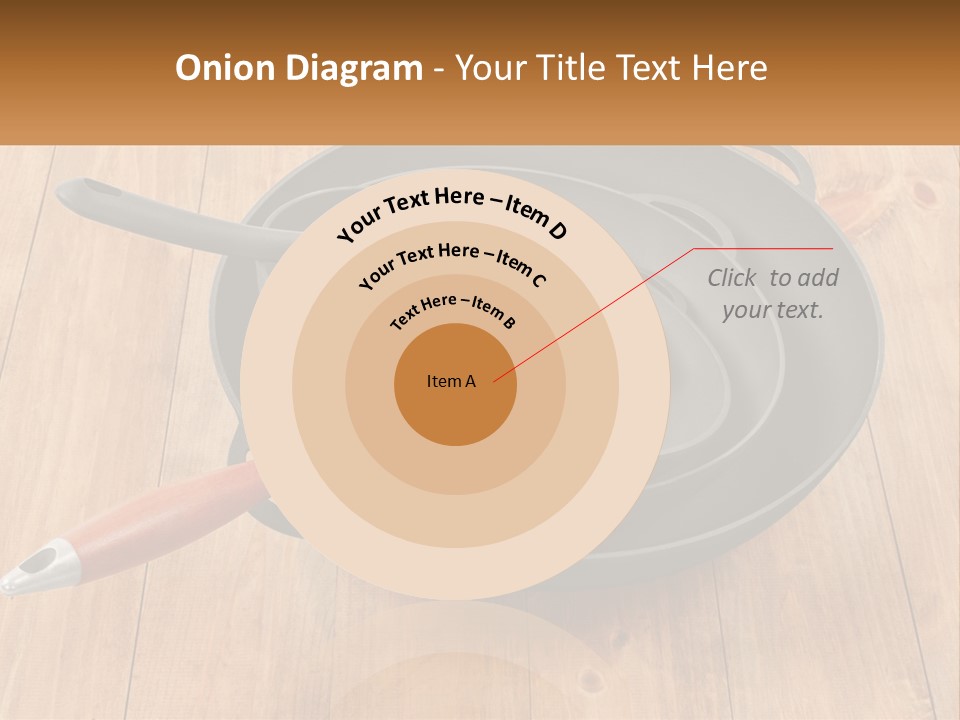 A Frying Pan With A Spatula On Top Of It PowerPoint Template