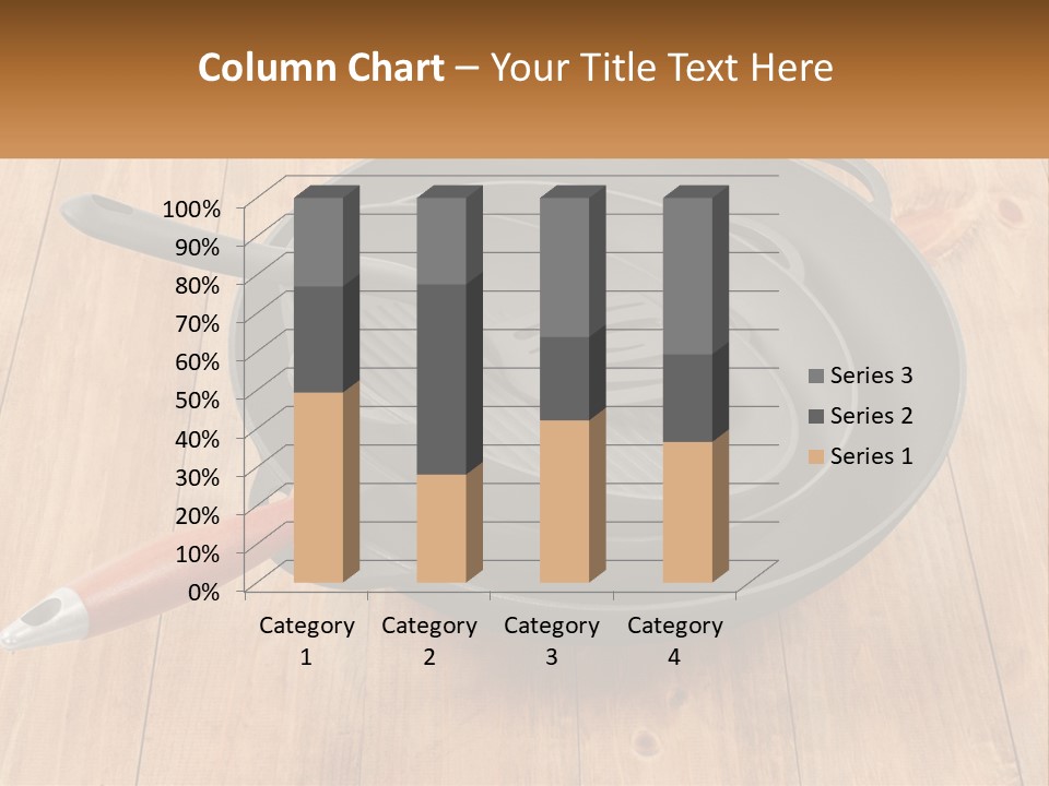 A Frying Pan With A Spatula On Top Of It PowerPoint Template